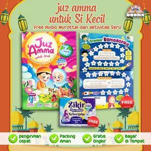PAKET JUZ AMMA UNTUK ANAK FREE BUKU DZIKIR DAN LEMBAR TRACKING ANAK