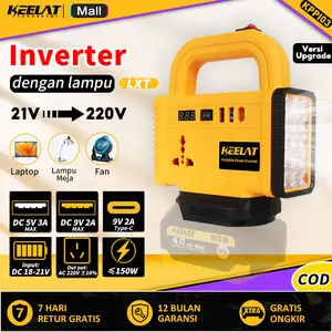 【KEELAT KPPI03】20V ke 220V 150W Inverter Baterai Makita soket konverter daya multifungsi Pengisi daya cepat DIY Inverter