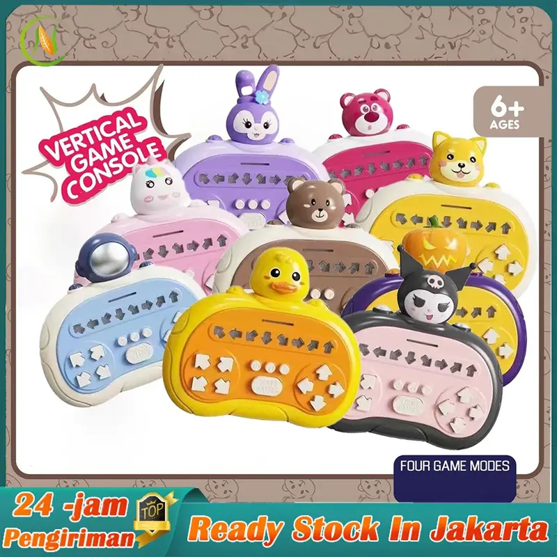 Pop It Push Bubble Game Mainan Anak-anak Mesin Permainan Genggam Tari Jari Elektronik Mainan Fidget Latihan Sensorik Tangan-Mata Hadiah 0