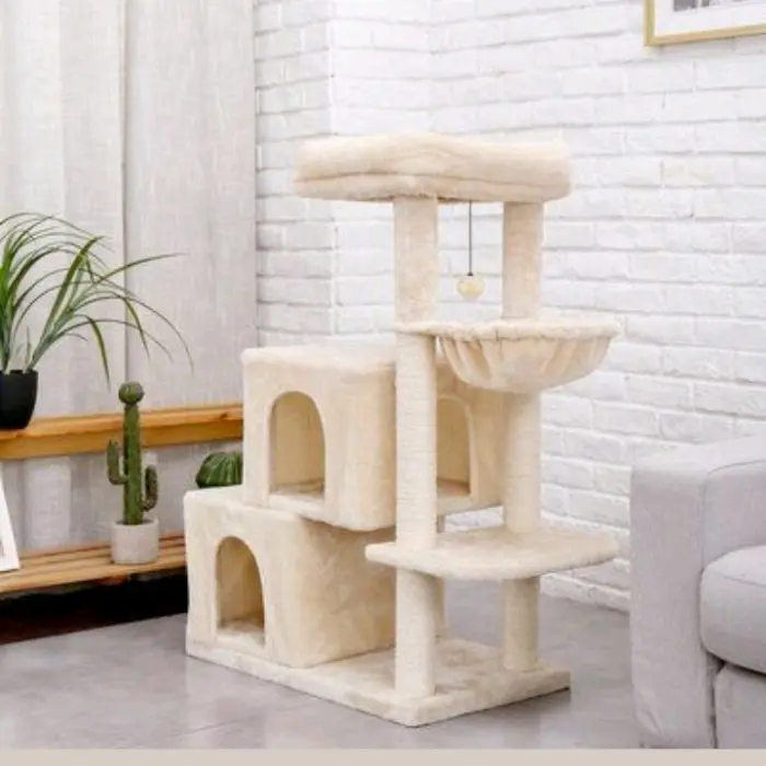double hamock cat tree mainan kucing kitten hamock