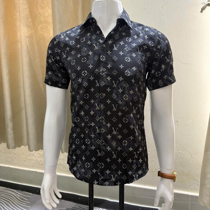  Áo Sơ Mi Nam nữ ngắn tay chất cotton  sọc caro Form ôm Boy Phố ST MEN STORE Menswear Shirt Cổ Tròn ...không.4 navy blue ... hàn quốc 