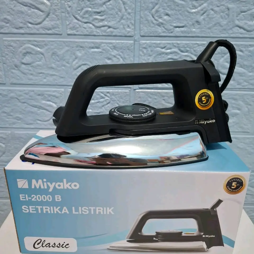 Setrika Listrik Miyako El2000B Classic Anti Lengket - Pakaian Setrika
