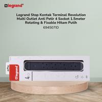 Gambar Legrand Stop Kontak Terminal Revolution Multi Outlet Anti Petir 4 Socket 1.5meter Rotating & Fixable Hitam Putih - 694507ID dari LegrandPowerSolution.id Kota Administrasi Jakarta Barat 3 Tokopedia