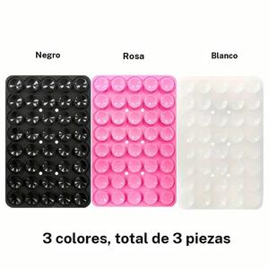 Soporte para teléfono de ventosa de silicona, Soporte para teléfono de adhesivo fuerte multiusos, Accesorios para teléfono para selfies y videos, Soporte para teléfono duradero para iPhone y Android, Base