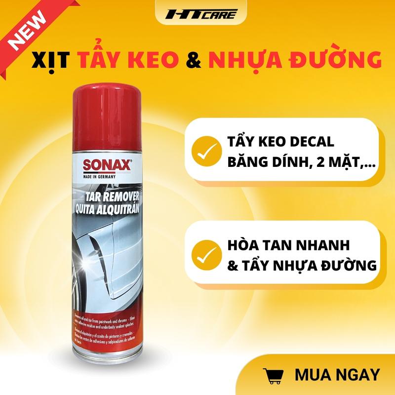  Dung Dịch Xịt Tẩy Nhựa Đường Keo Băng Dính SONAX hòa tan nhanh mọi vết bẩn cứng đầu lâu năm - HTCARE 