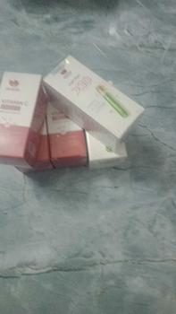 Product Review of Combo Tái Tạo và Vitamin C trắng da, mờ thâm, mờ nám tàn nhang, cải thiện mụn, se khít lỗ chân lông, cấp ẩm, sáng đều màu da. Không sưng, không lột, không đỏ (Hàng c/hãng). from D**m L** 0