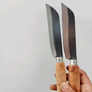 Pisau Dapur set Paket 2 pcs Tanggung Hitam Baja Asli tajam (2 pcs hitam tg tp) Kitchenware