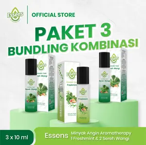 Essens Minyak Angin Aromatherapy 1 Freshmint & 2 Sereh Wangi