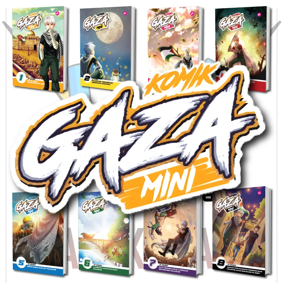 [Iman Publication] Komik Gaza Mini Terbaru [siri 1-8] by If Moses [Komik Sejarah] Komik Dakwah [Hitam Putih] Komik Aksi