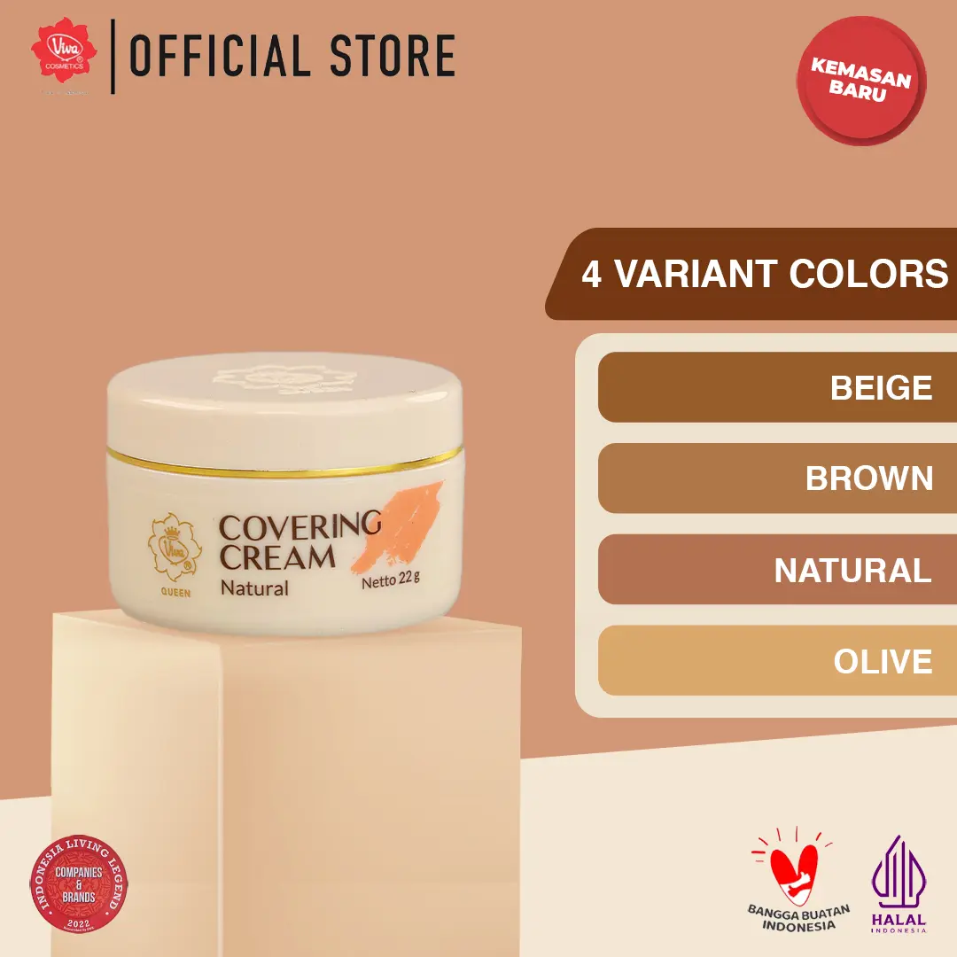 Viva Covering Cream - Tersedia 4 Shade Warna