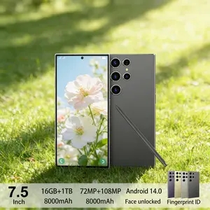 [Best Deal] S-24 Ultra++ Cuci Gudang Android 7.3inci Layar Penuh ORI 16GB+1TB Ponsel Fast Charging 45W + Free Case Premium & Tempered Glass