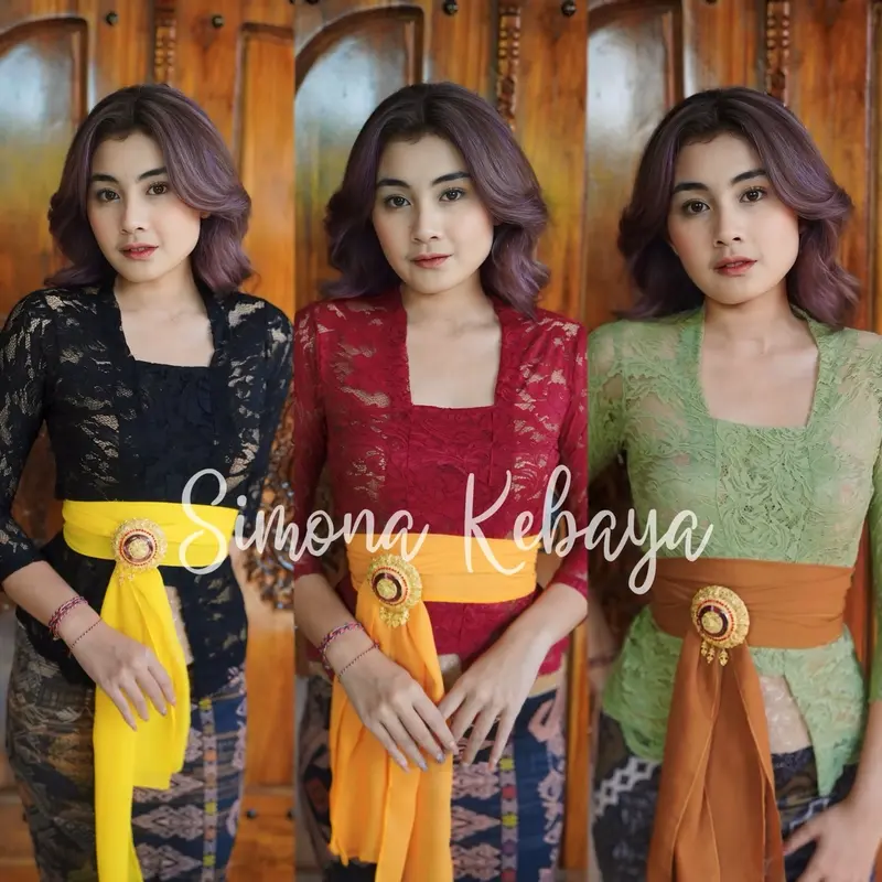 setelan kebaya 100rb kebaya bali strait terupdate (katalog 1) batik - dress - wanita  atasan  setelan Bawahan Baju Kain 2