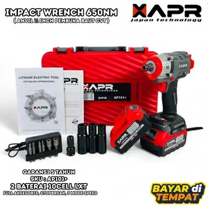 Impact Wrench APR JAPAN 88V Facelift 500NM Mesin Bor Pembuka Buka Baut Cordless Roda Ban Motor Mobil AP101