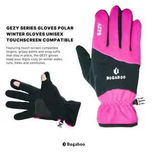 Sarung Tangan Gunung BOGABOO  Gezy  Bahan Polar Hangat - Glove - IGLOVE - Sarung Tangan Hiking - Sarung Tangan Motor
