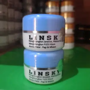 Murah 2 Pcs Cream/Cream Siang Malam Flek Hitam dan Bekas Jerawat/Cream Linsky Tutup Biru