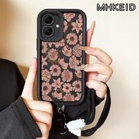 Gambar MHKEID Casing Hp untuk Infinix Smart 10 Tecno Spark Go 2 2024 POP 10 4G Case Pola Bunga merah muda Kasing Anti-Sidik Jari Silikon Kasus Lembut Tali gantung Casing - Gaya1, Infinix Smart 10 dari MHKEID MALL Kab. Tangerang 1 Tokopedia