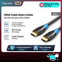 Gambar Vention Kabel HDMI Cable 3D UHD 4K 60Hz 30Hz 1080P PVC Material 1M 2M 3M 5M 8M 10M - AAC - BLACK, 1M dari Vention By Andalan Kota Administrasi Jakarta Utara 1 Tokopedia