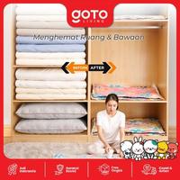 Gambar (Best Deal) Goto Vakugo Vacuum Bag Plastik Vakum Pakaian Vacum Baju Traveling - VK00 40 X 60 dari Goto Living Kota Tangerang 5 Tokopedia