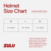 Gambar ZULU Helm Viper Off White Chrome Motorcycle - M dari Zuluhelmets Kota Tangerang 5 Tokopedia