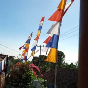 BENDERA UMBUL UMBUL WARNA WARNI GARUDA GERGAJI PANJANG 2,7M