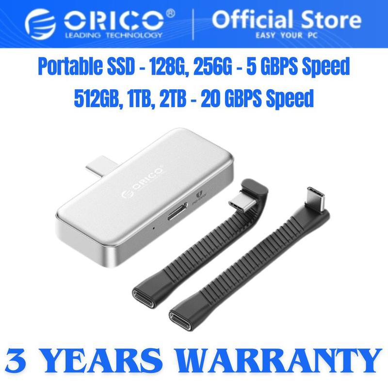 ORICO FlashPod S5 Portable SSD 128GB/256GB 5GBPS Speed 512GB/1TB/2TB ...