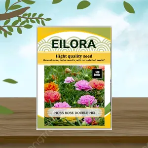 500 BUTIR BIJI/BENIH BUNGA MOSS ROSE PORTULACA DOUBLE MIX