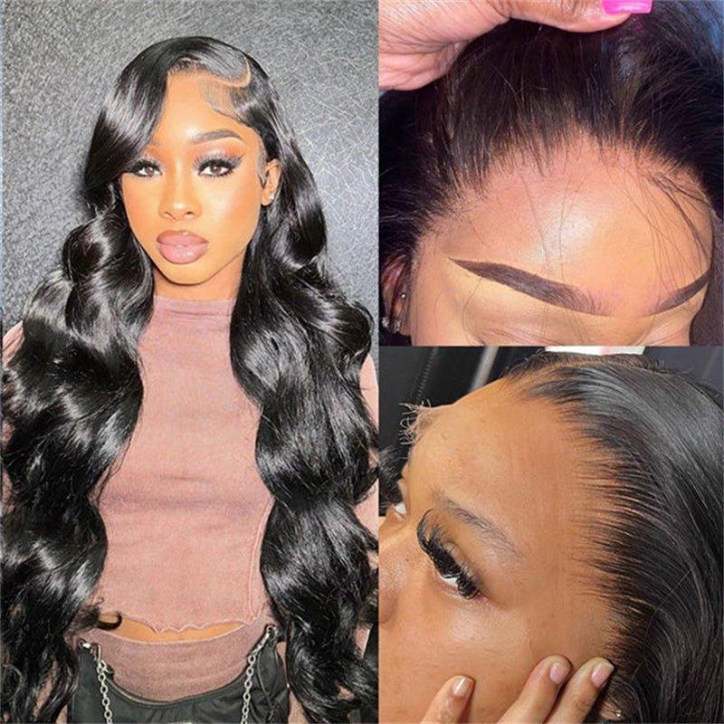 Product Introduction of LEMODA Body Wave 13x4 Full Lace Front Wigs 210% High Density Human Hair for Women HD Lace Front Human Hair Wig With Baby Hair Natural Black 0