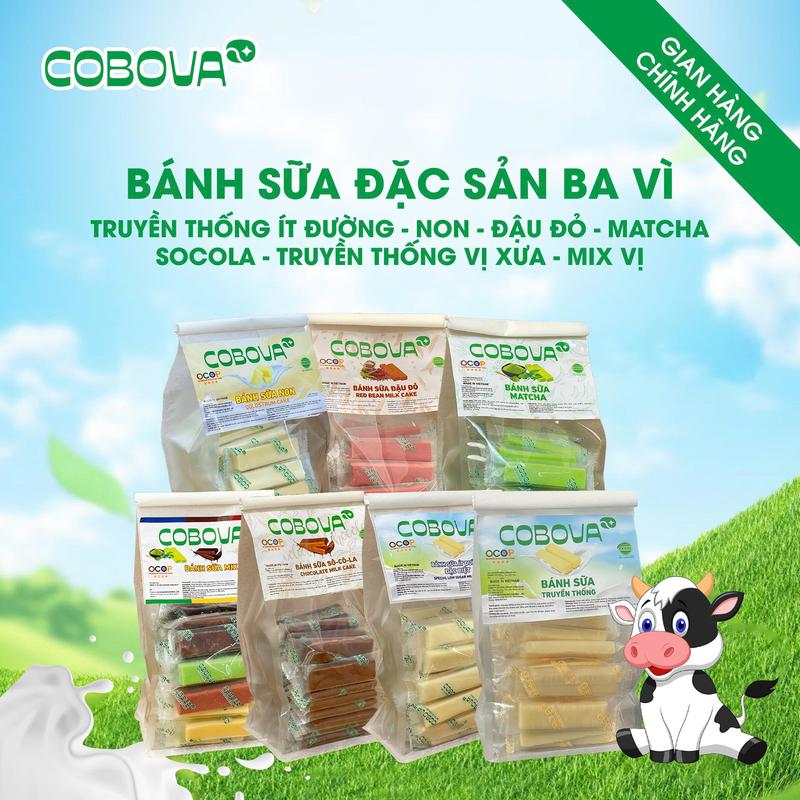 500gram Bánh Sữa Trải Nghiệm Mix Các Vị - Đặc Sản Ba Vì - Ít Ngọt Đậm Sữa - Sản Phẩm Chính Hãng Sữa Con Bò Vàng Ba Vì