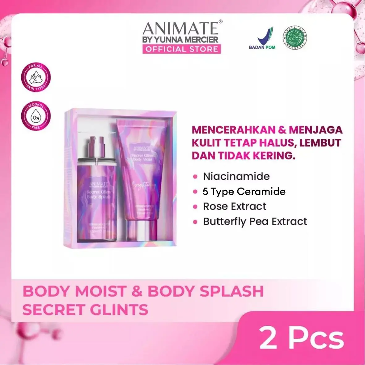 FREE 1PCS FOAMING POUCH+Brightening BodySoap+Glint