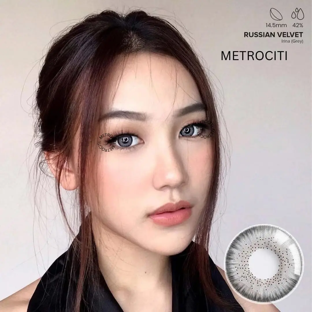METROCITI Softlens X2 RUSSIAN 14.5MM Softlens Natural Grey , Tatiana Blue , Softlens Minus , Softlens Normal , Softlens Ring tebal / MC