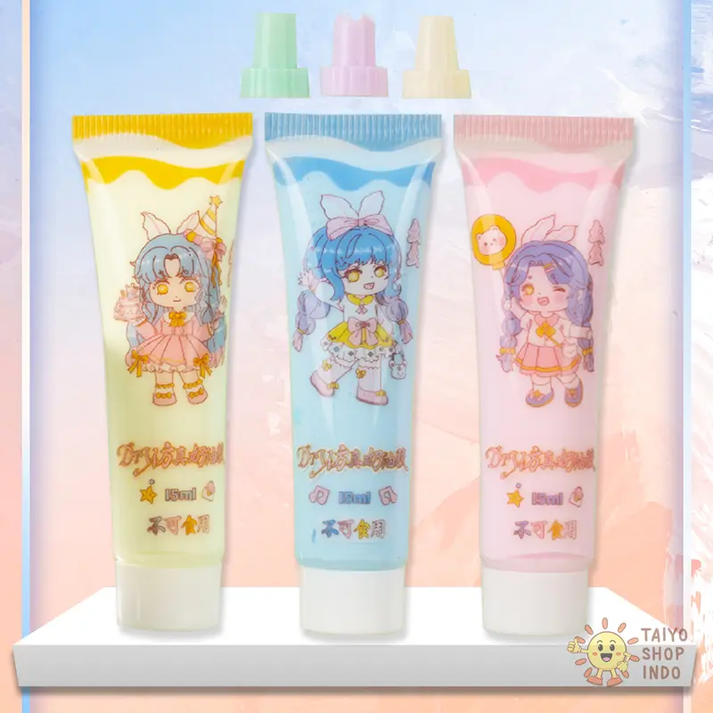 TAIYO Deco Cream 3 Color Guka Set Refill Clay Aksesoris Hiasan Seni Kerajinan Krim Penghias Akrilik Mainan Anak 3