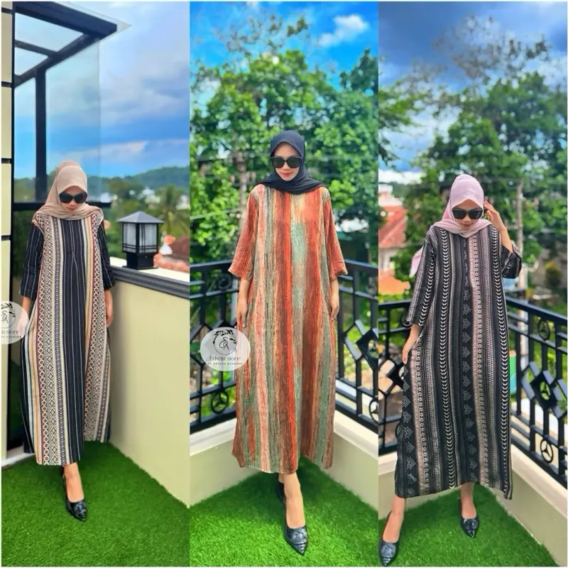 Daster Gamis Rayon Premium Motif Terbaru Lengan3/4 Ardisa Fashion - Busui, Katun Lembut Nyaman