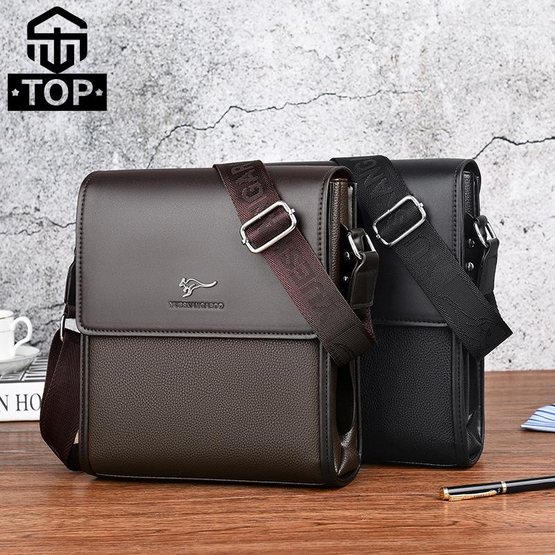 Túi Messenger, Thương Hiệu Sang Trọng, Dành Cho Nam Giới, Làm Bằng Da, Túi Đeo Vai Bên Hông, Thích Hợp Cho Công Việc Kinh Doanh Và Văn Phòng, Cặp Tài Liệu Nam, Túi Đeo Chéo Thường Ngày Bag Đồng bò thật
