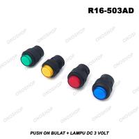 Gambar Push On Bulat + Lampu DC 3 Volt - dari Ono Shop Kota Administrasi Jakarta Barat 1 Tokopedia