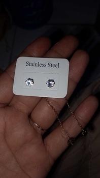 Product Review of COD Anting Titanium Wanita Mata Satu Juntai Silver Dan Gold Trending Asli Titanium Anti Karat Tidak Luntur Fashion Wanita Style Wanita Korean Perempuan Anggun Earrings from N**u 0