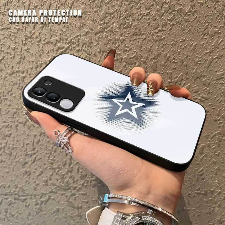 HS23 Case V*vo Y29 4g New 2025 Softcase Glass Kaca - Case Handphone Pelindung Hp Terbaru - High Quality - Bisa COD Bayar Di Tempat.