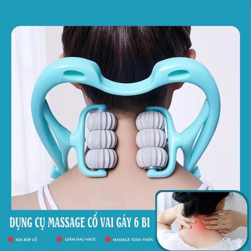 KaelNest Dụng Cụ Massage Cổ Vai Gáy Cầm Tay 6 Bi, Thư Giãn Cổ Vai Gáy Và Toàn Thân