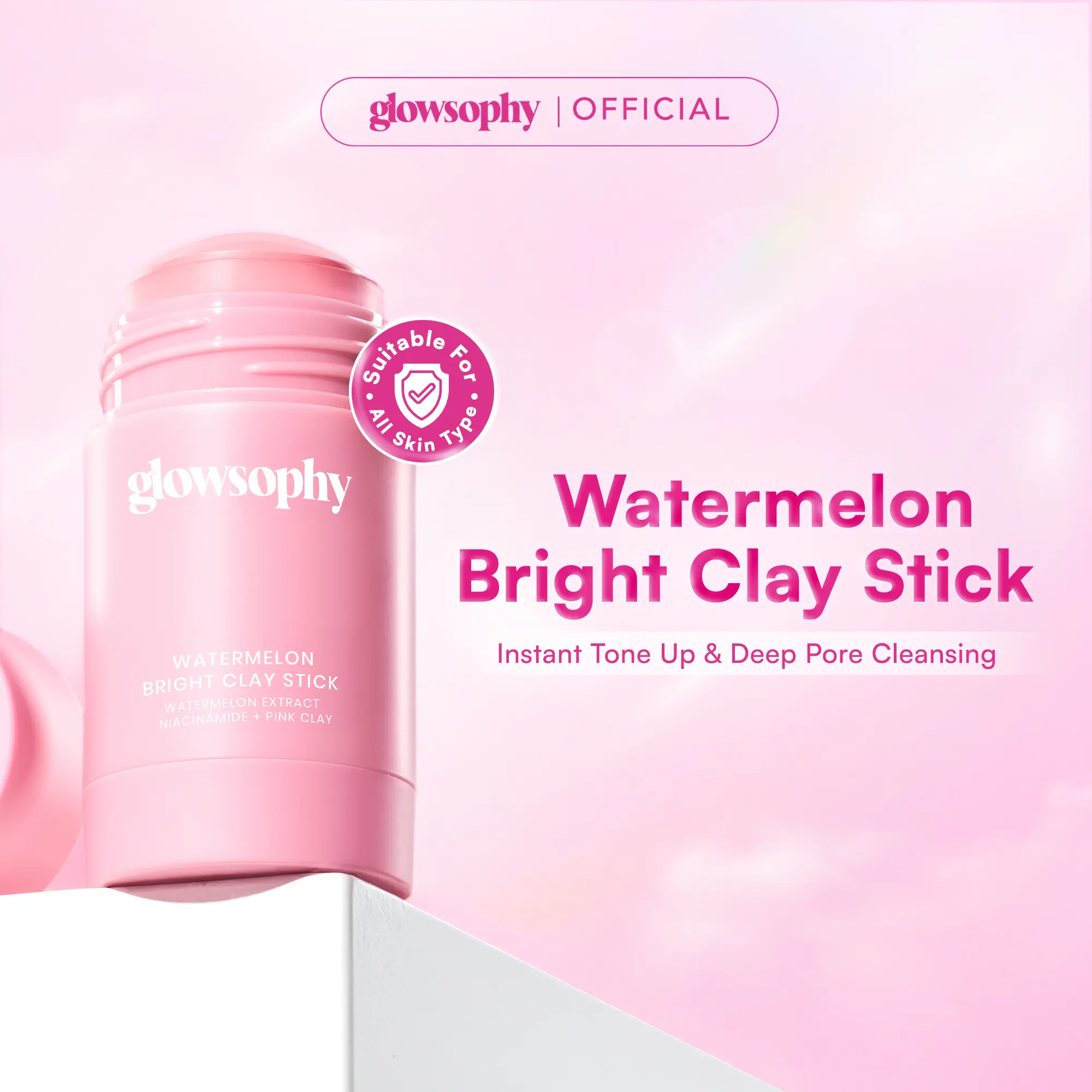 [NEW LAUNCH] Glowsophy Watermelon Bright Clay Stick