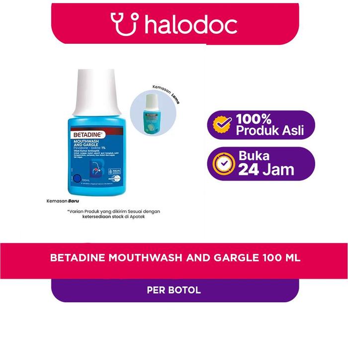 Gambar betadine obat kumus antiseptik 100 ml dari Apotek Halomedika Cicendo Kota Bandung Tokopedia