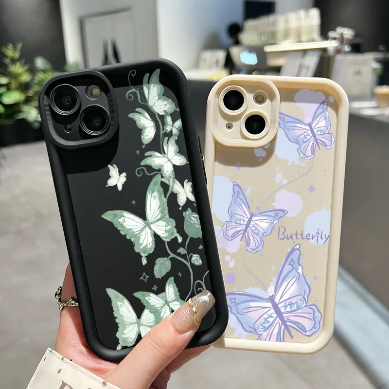 Casing Hp Untuk Realme C2 Realme C2s OPPO A1K Case Pola Kupu-kupu Lucu Kasing Silikon lembut Casing ponsel Anti guncangan Cesing pelindung lensa Kesing Softcase 5