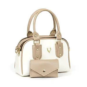 Tas Selempang jinjing wanita 2 Ruang simpel Kode AURORA Free Gantungan dompet Kulit