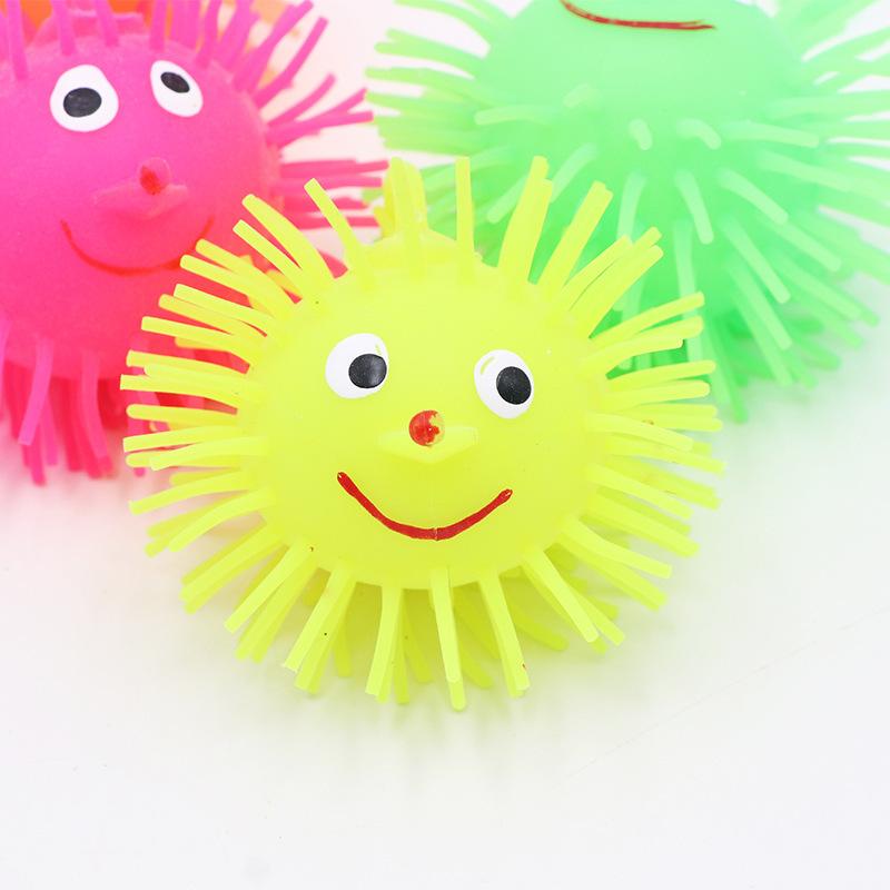 Mainan Anak Ubur-Ubur Hidung Nyala Lampu LED Warna-Warni Puffer Ball Yoyo 1
