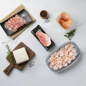 Sayurbox Paket Protein Korea Seminggu 1 Pack - Shabu Brisket Slice AUS 250g, Telur Ayam Negeri 4 pcs, Ayam Nanas 450g, Udang Kupas 250g, Tahu Cina 450-500g