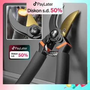 Gunting Pemangkas Paruh Elang Emas Baja SK5 (Pelindung Tangan) Gunting Dahan 210mm / Stainless Garden Shear Gunting Dahan 8 inch Baja Karbon Ranting Bunga Tanaman