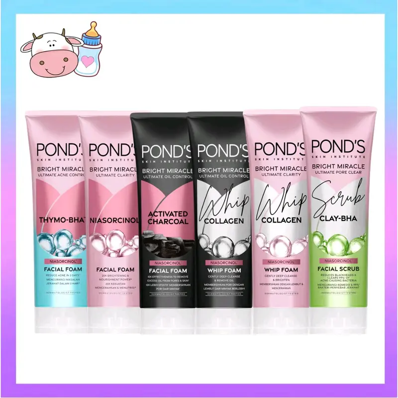 Ponds bright miracle facial foam 100ml dan 50ml Pemutihan 0