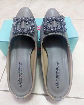 Product Review of HMF Yuiko High Heels Mules Wanita 7 cm AR08 from v**❤ 0