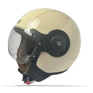 Helm Retro Hijab MLA OCTAGON Cream Helm Bogo Wanita Hijab SNI Motorcycle Desain Unik Elegan Modern Standar SNI Perlindungan Kenyamanan Maksimal