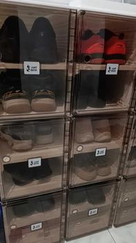Product Review of 【ANTBOX】 Rak Sepatu 2Tingkat Transparan Kotak Sepatu Lipat Minimalis dari Akrilik untuk Penyimpanan Serbaguna Penyimpanan Lemari Sepatu Plastik Anti Debu dan Mudah Bongkar Pasang Kapasitas Besar 6Susun untuk Rumah dan Kantor Organizer Estetik dan Praktis! from B**a Y**n 1