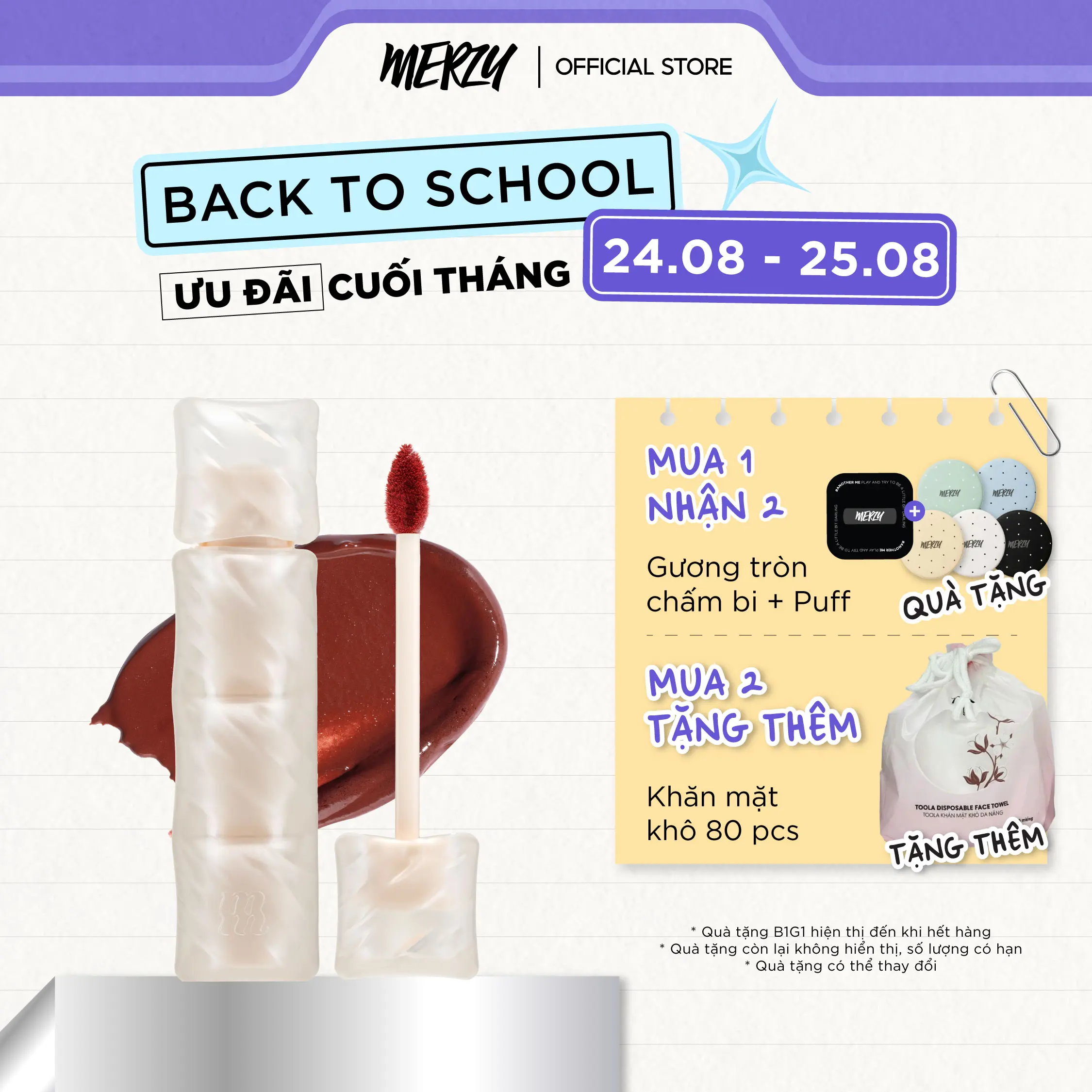 Son Kem Lì Merzy Puffer Mellow Tint 3.7g | Merzy Official Merzy Vietnam