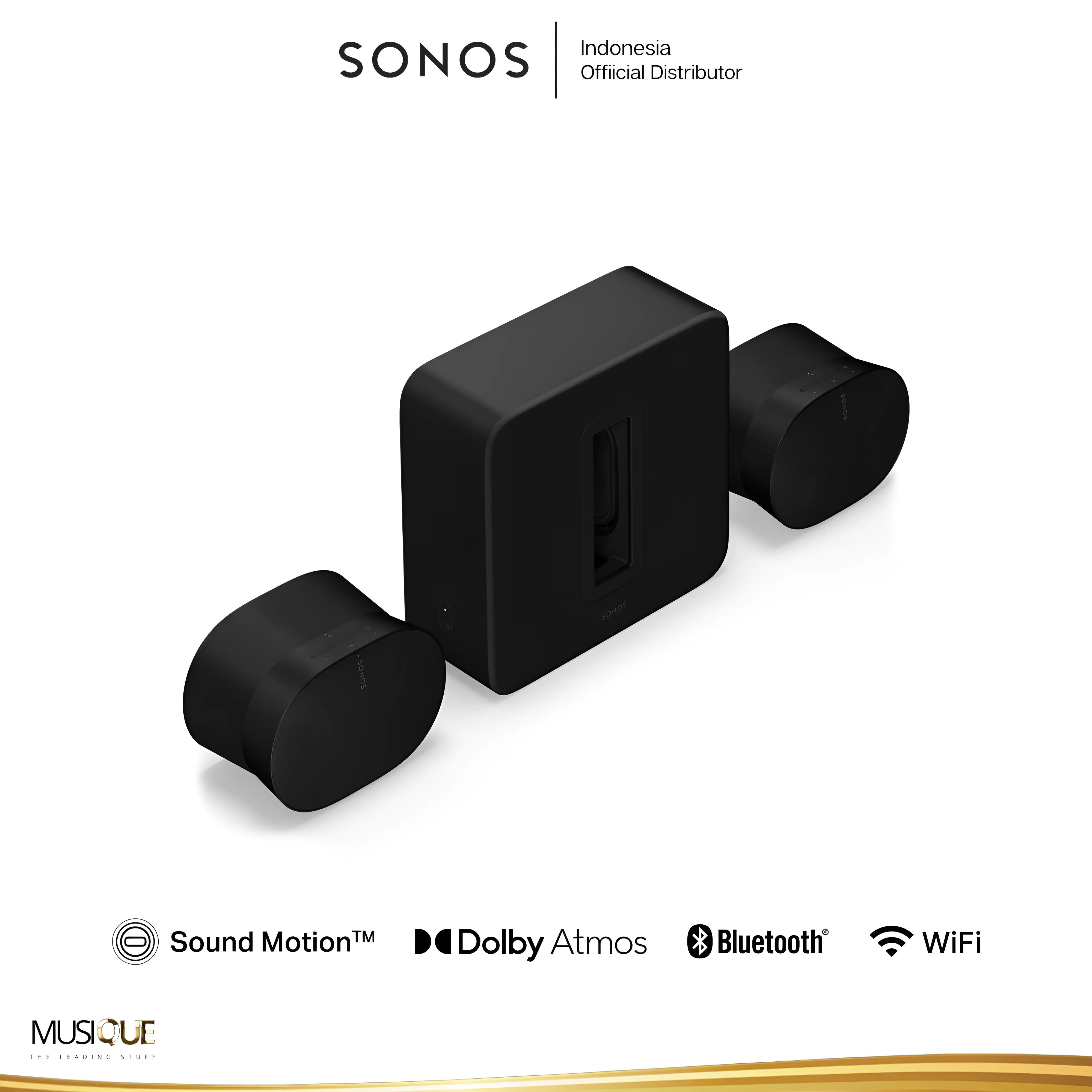 Sonos Ultimate Home Theatre Completion Set Era 300 with Sub 4 - Black